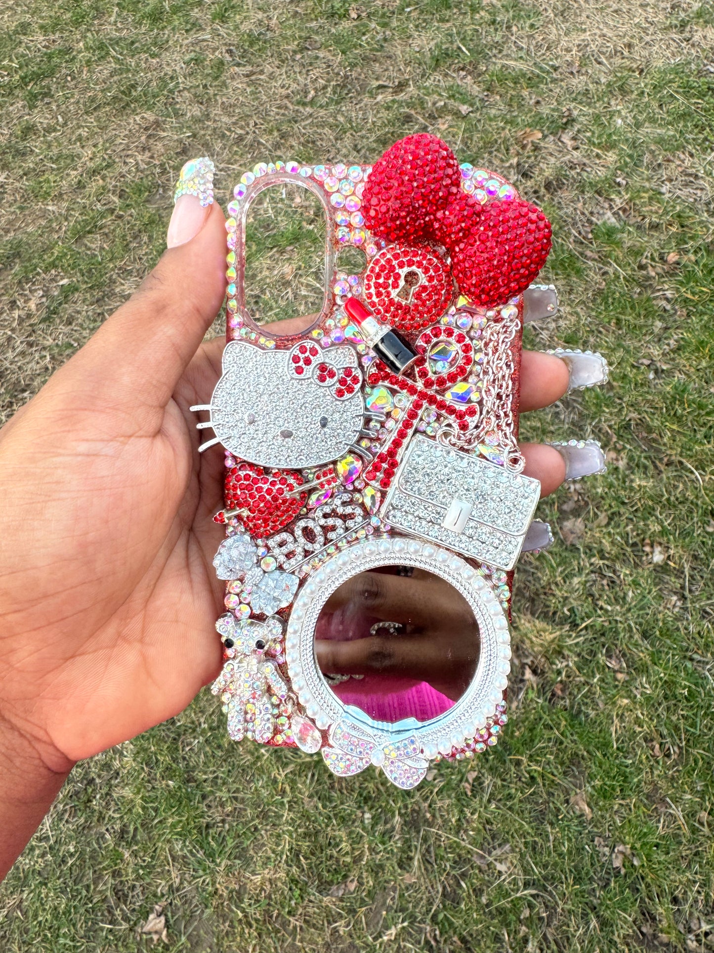 Red kitty IPhone 16plus