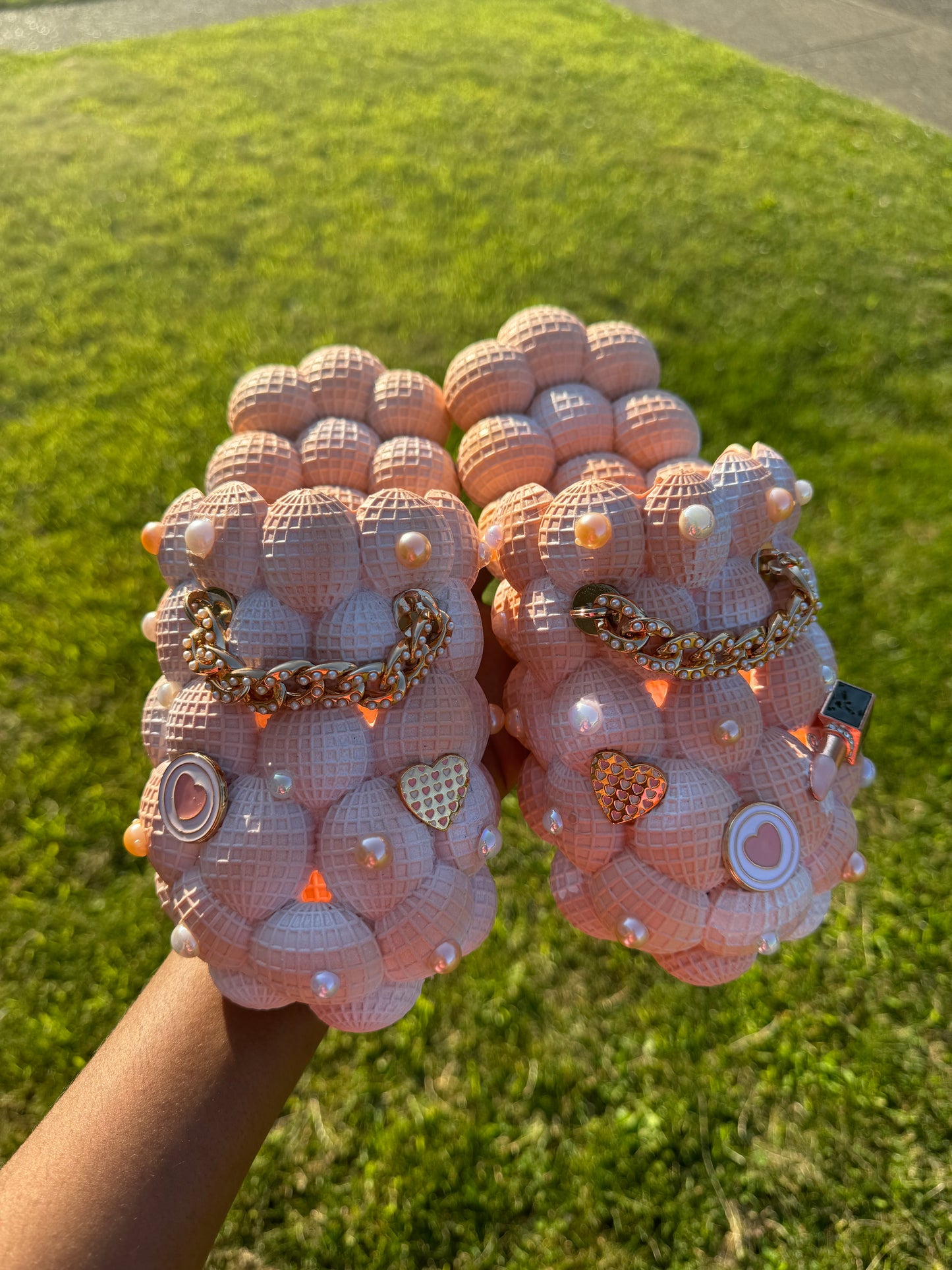 Custom bubble slides